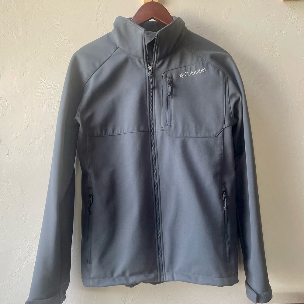 Columbia Omnishield fleece grey shell jacket